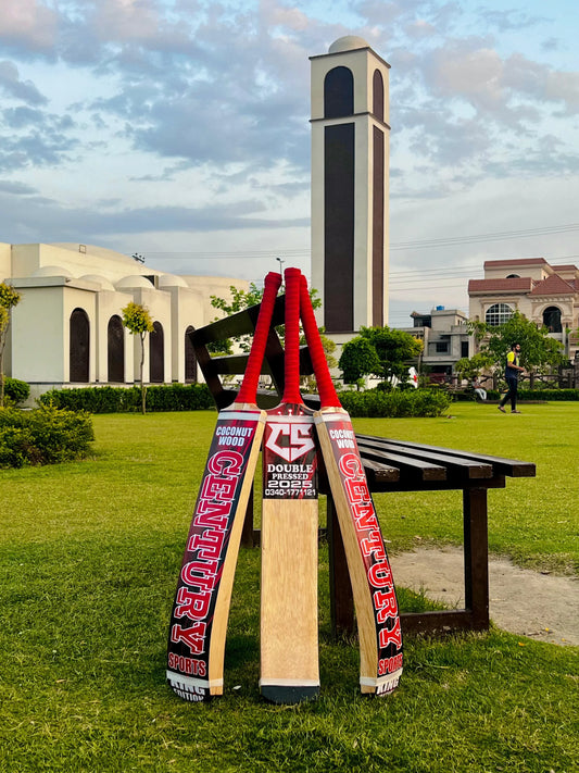 Century Sports Coconut Wood Bat Red Color