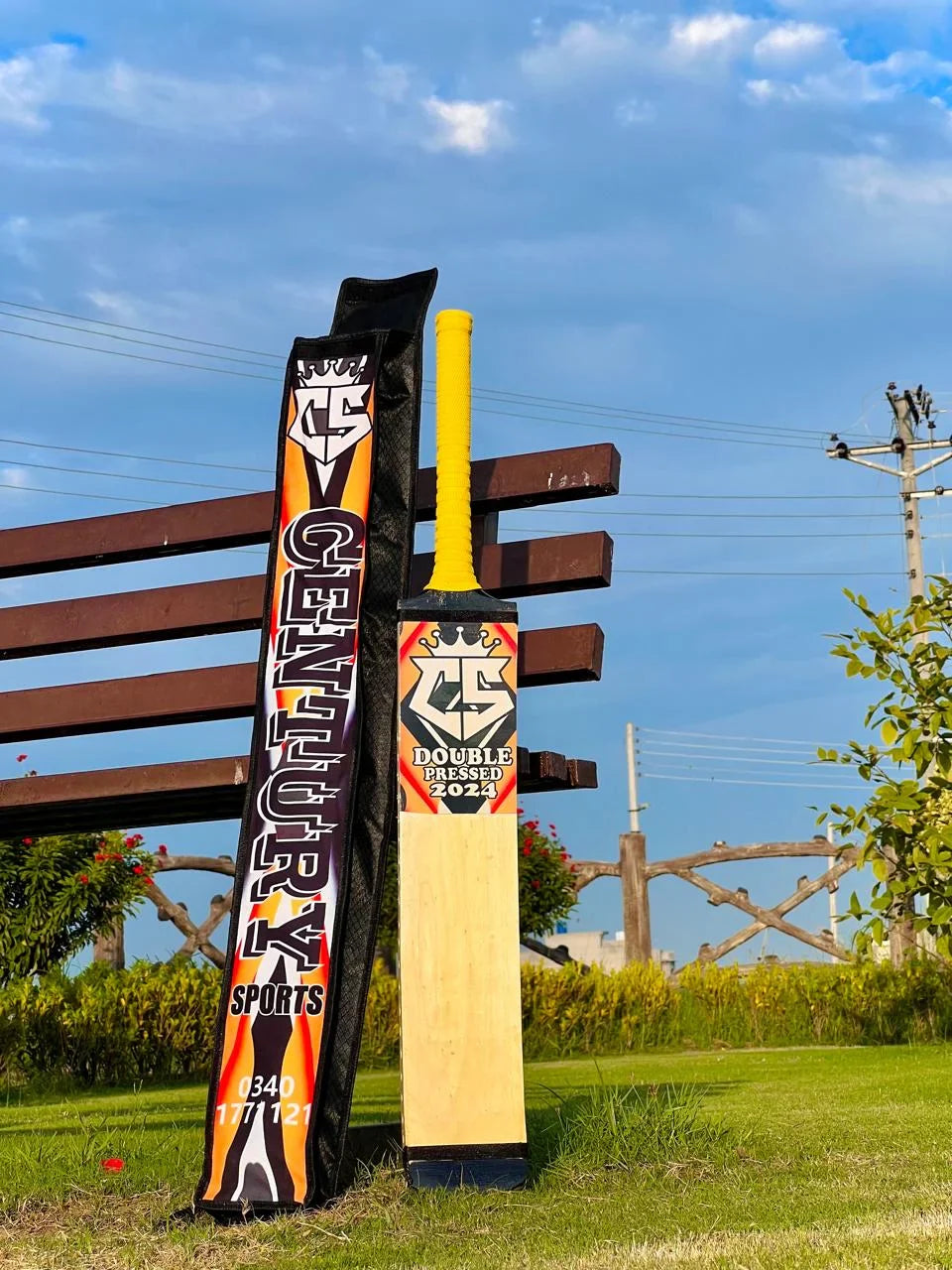 Century Sports Rawalakot Wood Bat Orange Color