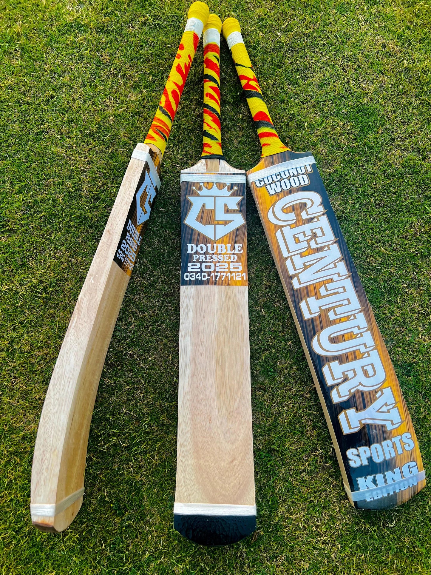 Century Sports Coconut Wood Bat Golden Color