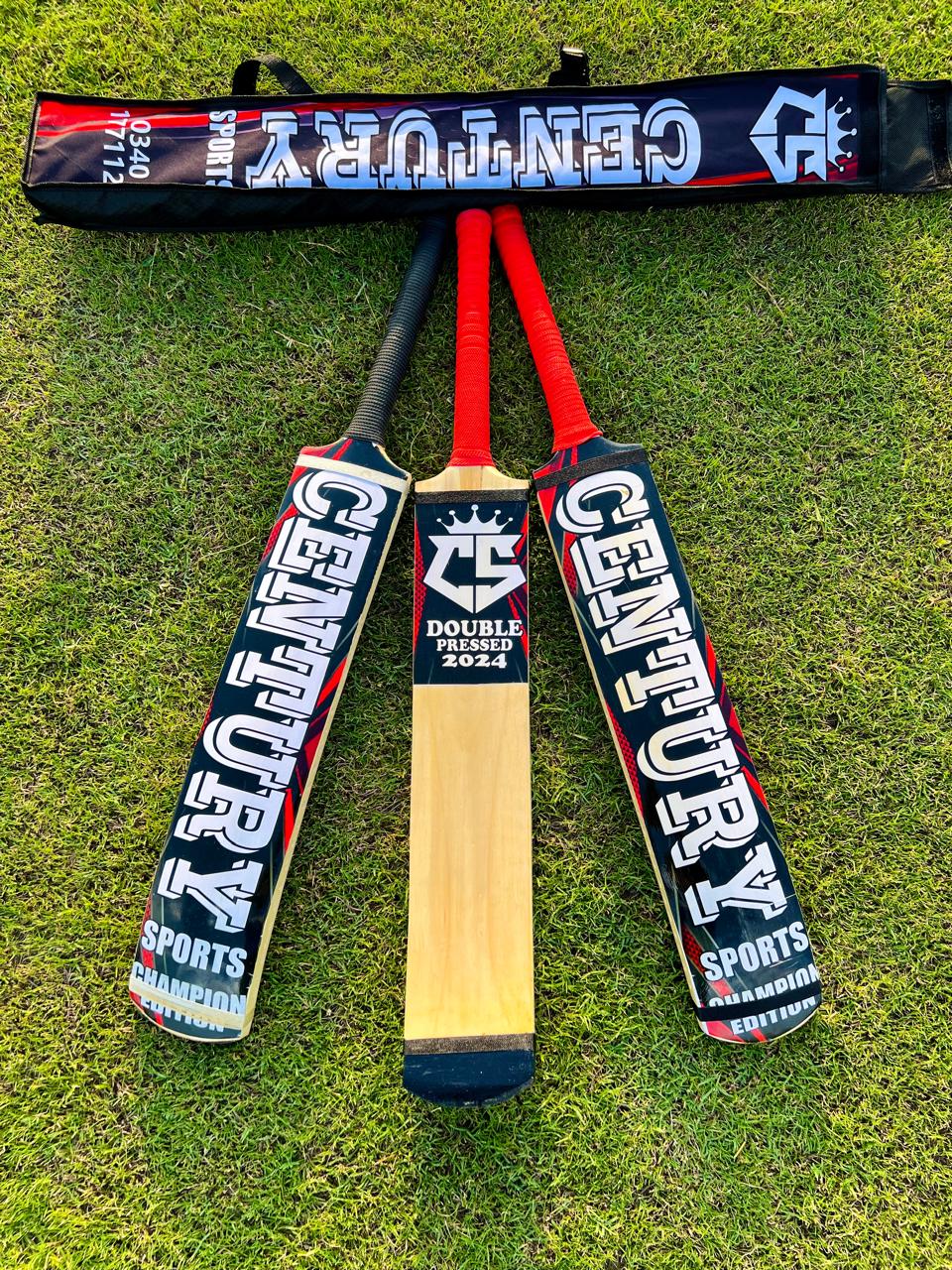 Champion Edition Rawalkot Wood Bat + Cover + Inner + Stroke Sheet